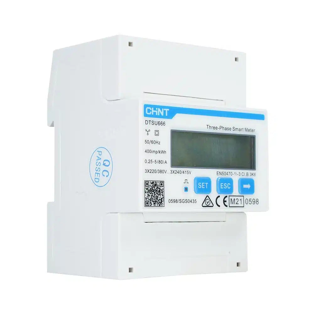 V2C Slimme kWh meter 80A 3-fase Modbus MID