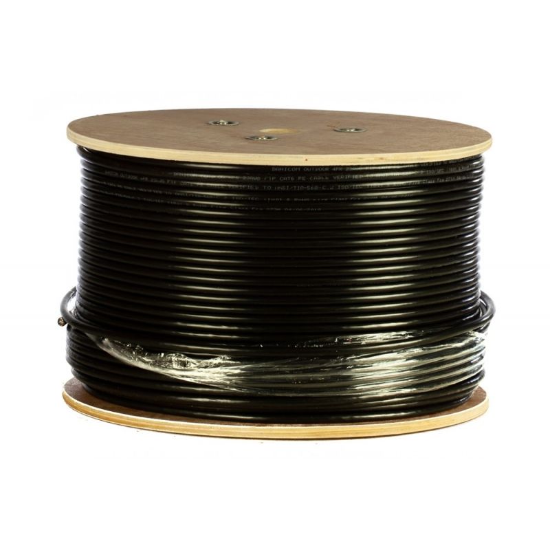 DANICOM CAT6 UTP 305m Buitenkabel op rol stug - PE (Fca)